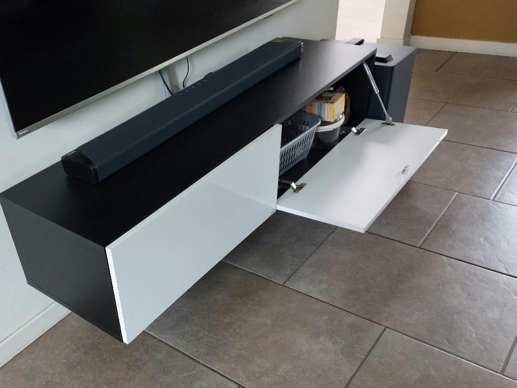 Zwevend TV meubel, Huis en Inrichting, Kasten | Televisiemeubels, Ophalen, 100 tot 150 cm, Zo goed als nieuw, Minder dan 100 cm