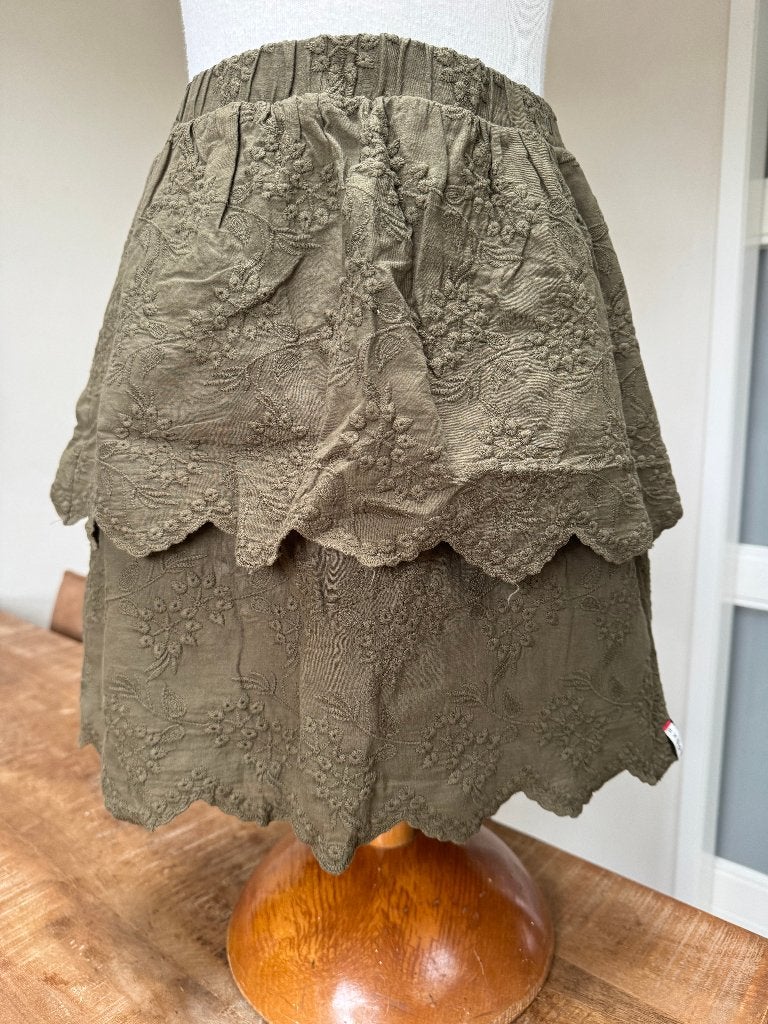 LOOXS rok olijf groen, nieuwstaat maat 158 / 164 DH, Kinderen en Baby's, Kinderkleding | Maat 158, Meisje, Ophalen of Verzenden