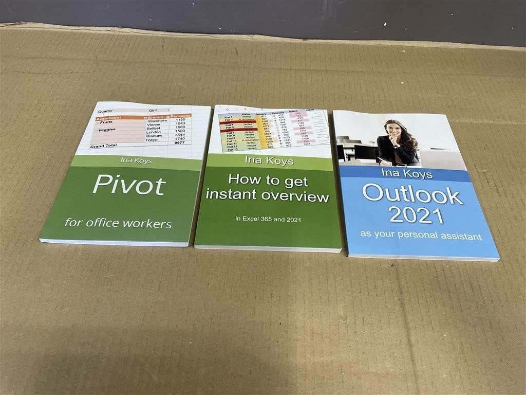 ina koys - Outlook 2021 - Pivot - Excel instant overview, Boeken, Studieboeken en Cursussen, Ophalen of Verzenden, Alpha, Nieuw
