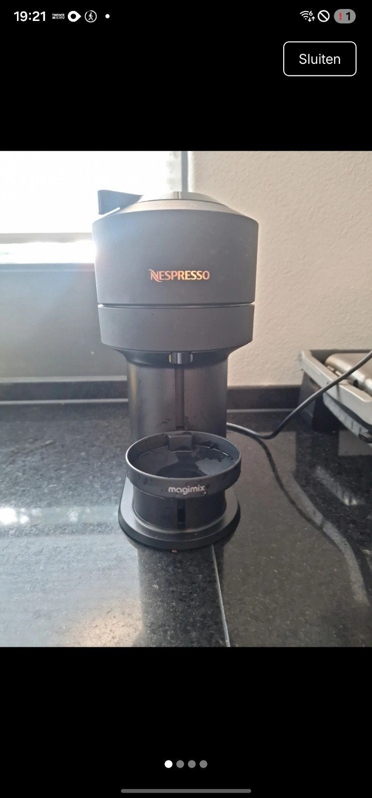 Nespresso Vertuo Pop Zwart - Zo goed als nieuw, Ophalen of Verzenden