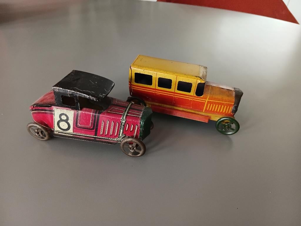 blikken speelgoed auto Rico Spanje  2 stuks, Ophalen of Verzenden