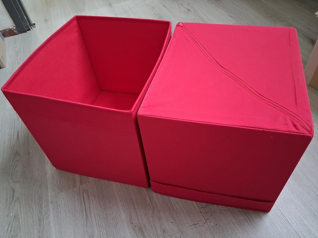 Ikea Dröna rode opbergbakken - 2 stuks, Ophalen of Verzenden, Gebruikt