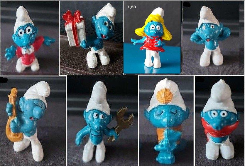 8 smurfen voor 7,50€, Verzamelen, Smurfen, Gebruikt, Verschillende Smurfen, Ophalen of Verzenden