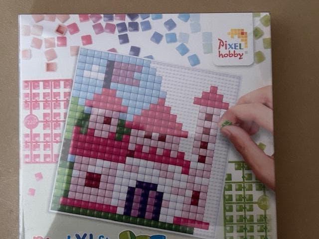 PIXELHOBBY XL set prinsessenkasteel, Hobby en Vrije tijd, Knutselen, Nieuw, Knutselwerk, Pixelhobby, Overige materialen, Roze