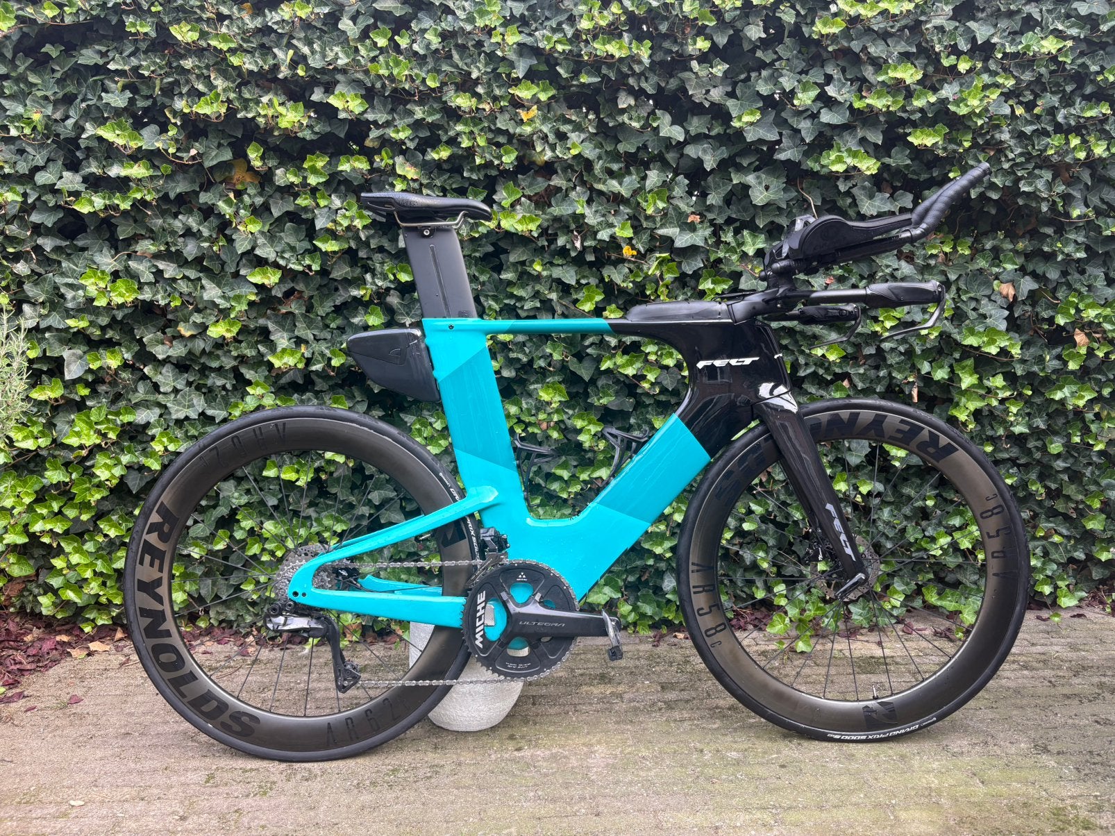 Triathlon fiets FELT mt58 ultegra di2 12sp schijfremmen, Fietsen en Brommers, Zo goed als nieuw, 57 tot 61 cm, Meer dan 20 versnellingen
