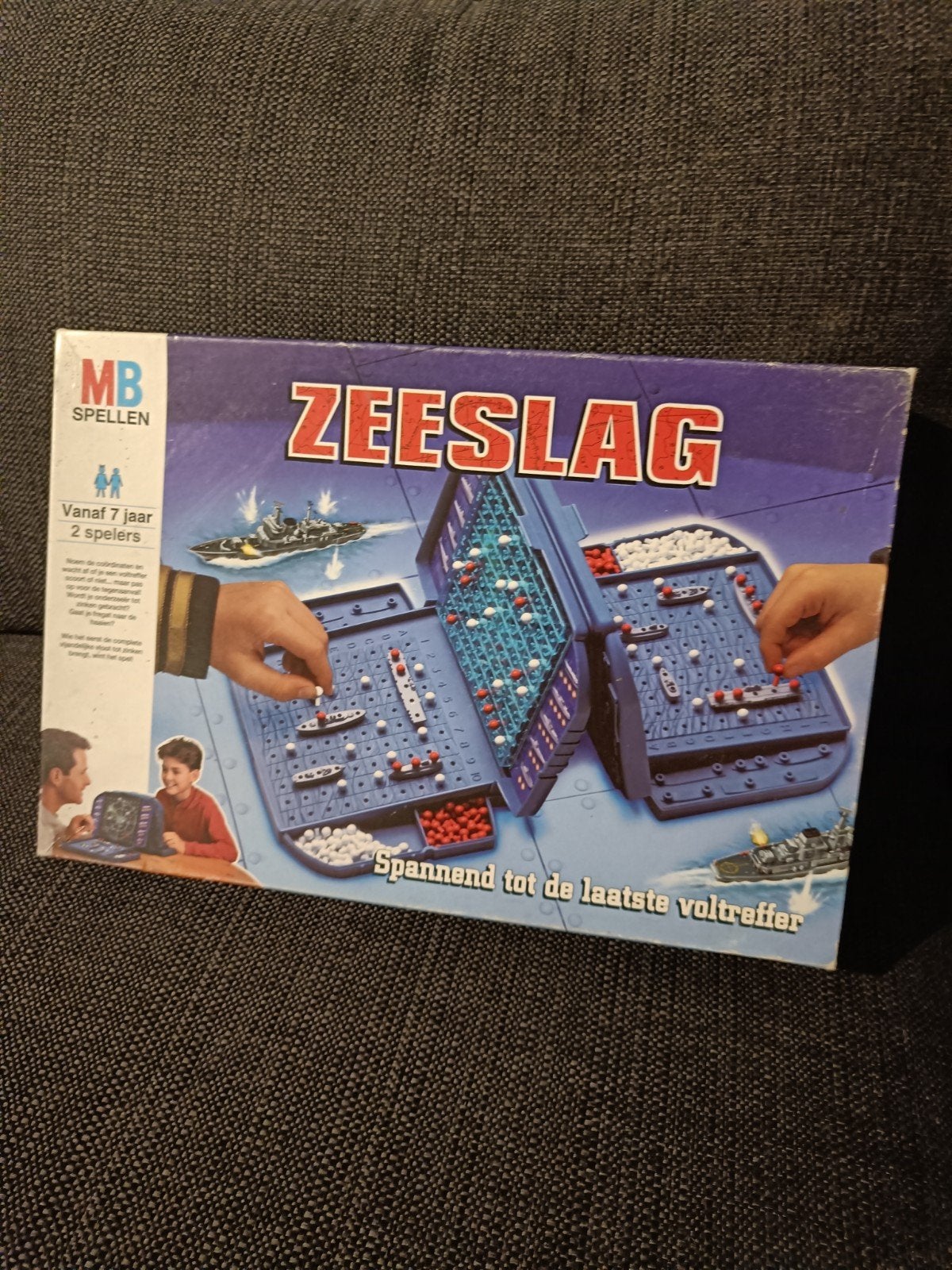 MB Spellen Zeeslag - Klassiek bordspel, Hobby en Vrije tijd, Een of twee spelers, Ophalen of Verzenden, Gebruikt, MB Spellen