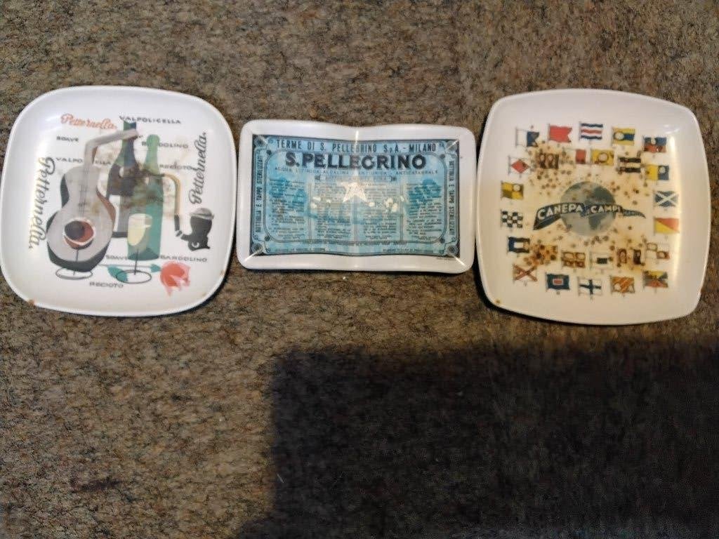 Italiaanse/made in Italy  asbakken/posacenere  60er Jaren, Verzamelen, Rookartikelen, Aanstekers en Luciferdoosjes, Ophalen of Verzenden