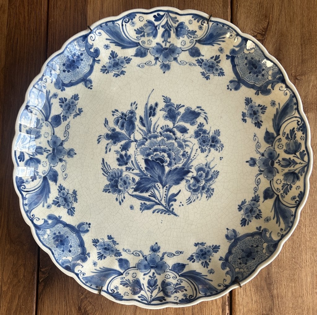 Delftsblauw bord vd Porceleyne Fles uit 1948, Antiek en Kunst, Ophalen of Verzenden