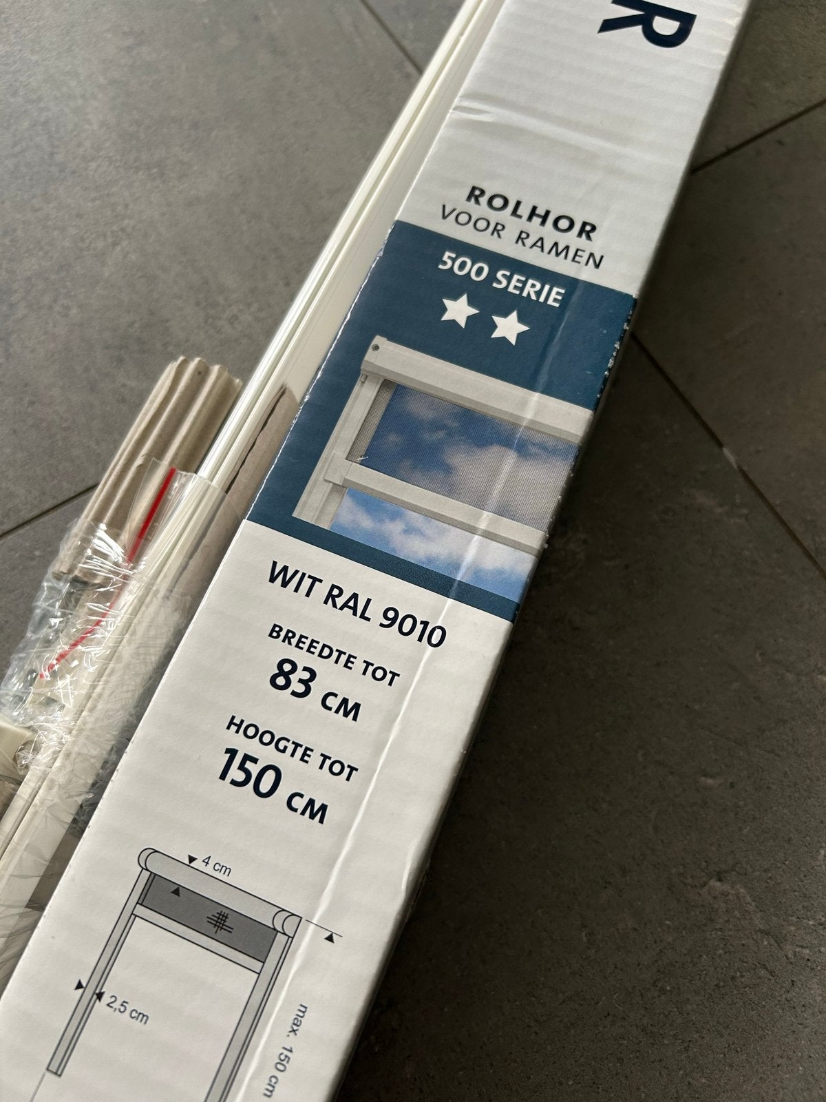 Bruynzeel Rolhor voor ramen Wit RAL 9010 (83x150 cm), Minder dan 80 cm, Hordeur, Nieuw, Ophalen of Verzenden