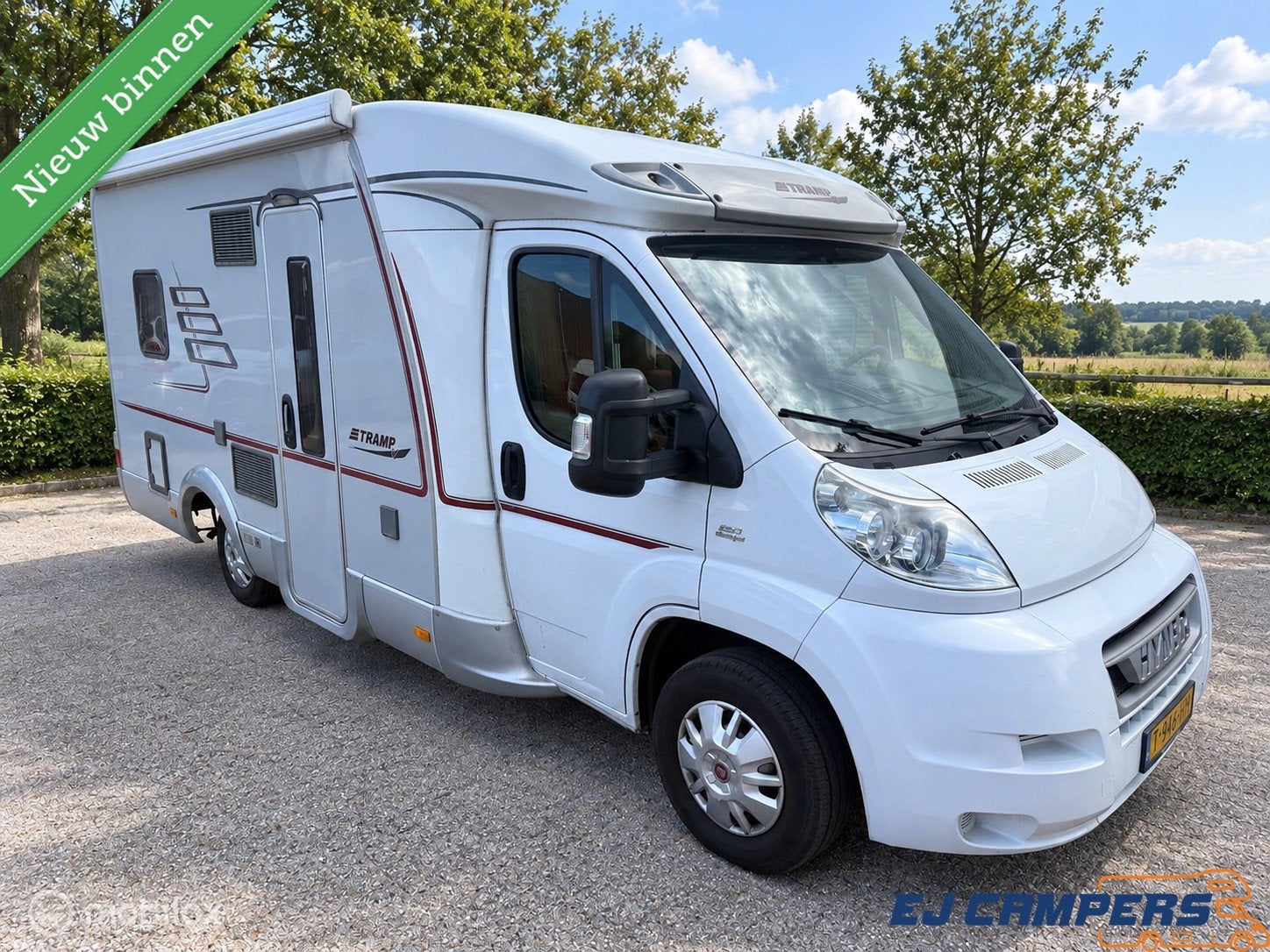 Hymer T 574 SL Fransbed / Zeer netjes!, Caravans en Kamperen, Ringverwarming, Hordeur, Airbags, 6 tot 7 meter