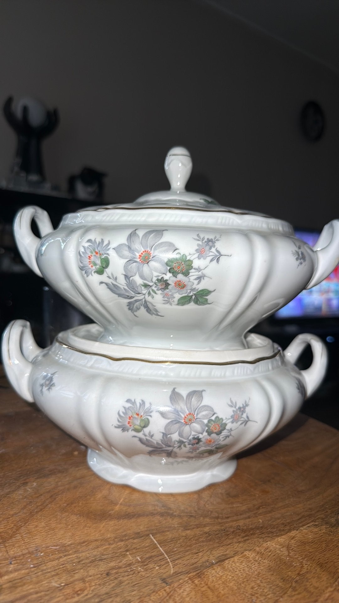 Vintage dekschalen  met deksel - Made in Czechoslovakia, Ophalen of Verzenden