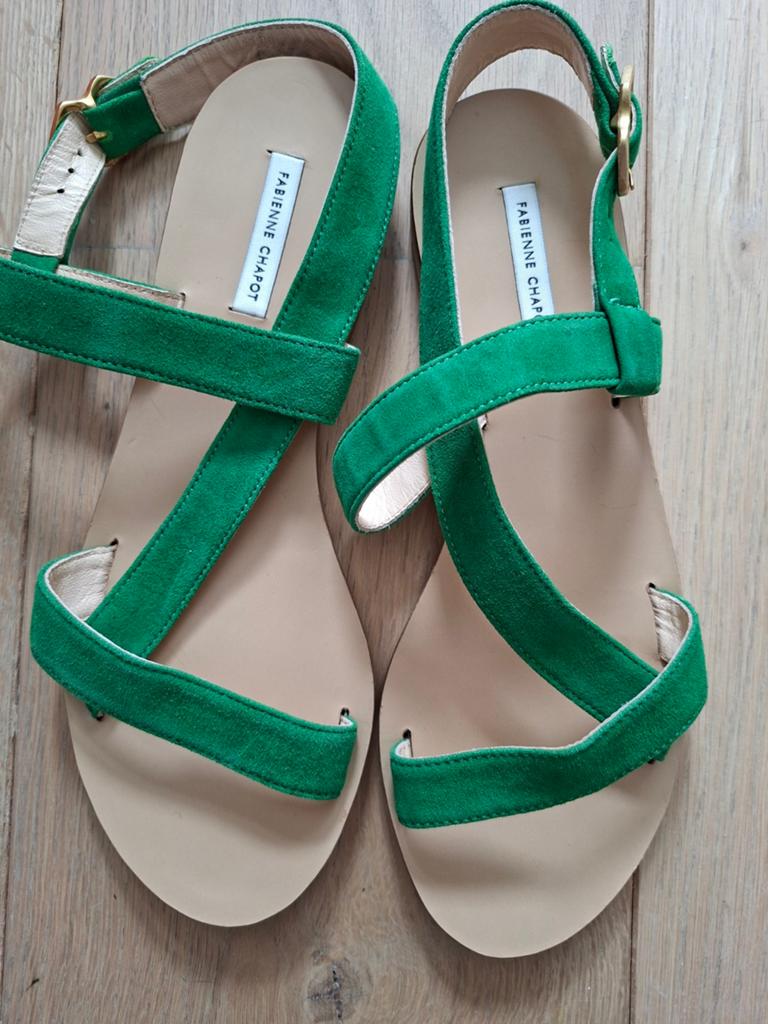 Fabienne Chapot groene sandalen maat 38 Nieuw, Ophalen, Nieuw, Sandalen of Muiltjes, Fabienne Chapot