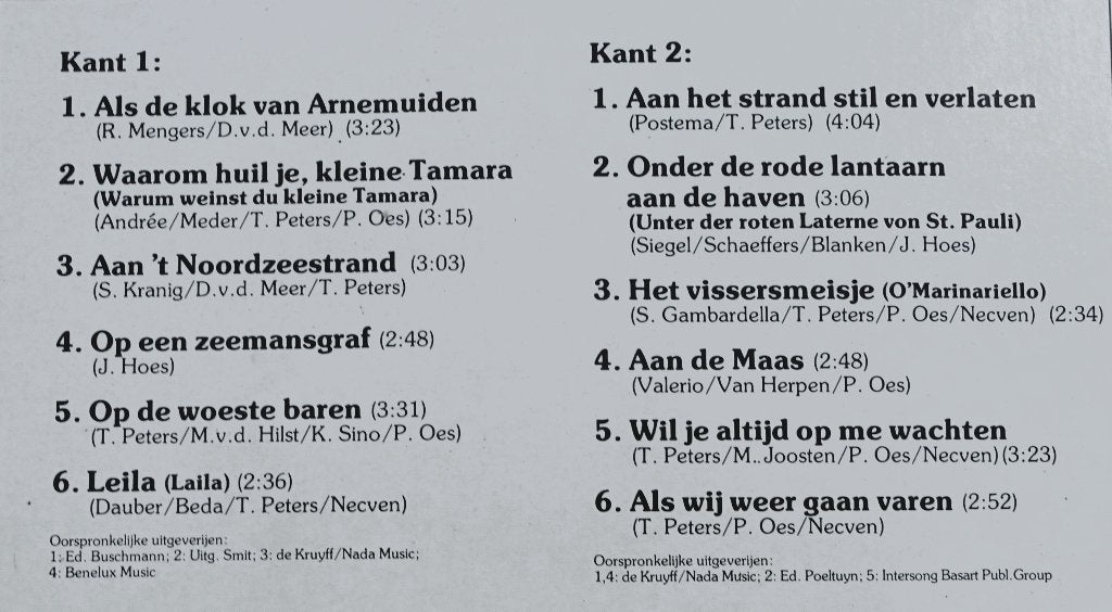 De Havenzangers - Aan het strand stil en verlaten LP, LP, 12 inch, Gebruikt, Piraten en Zeemansliederen