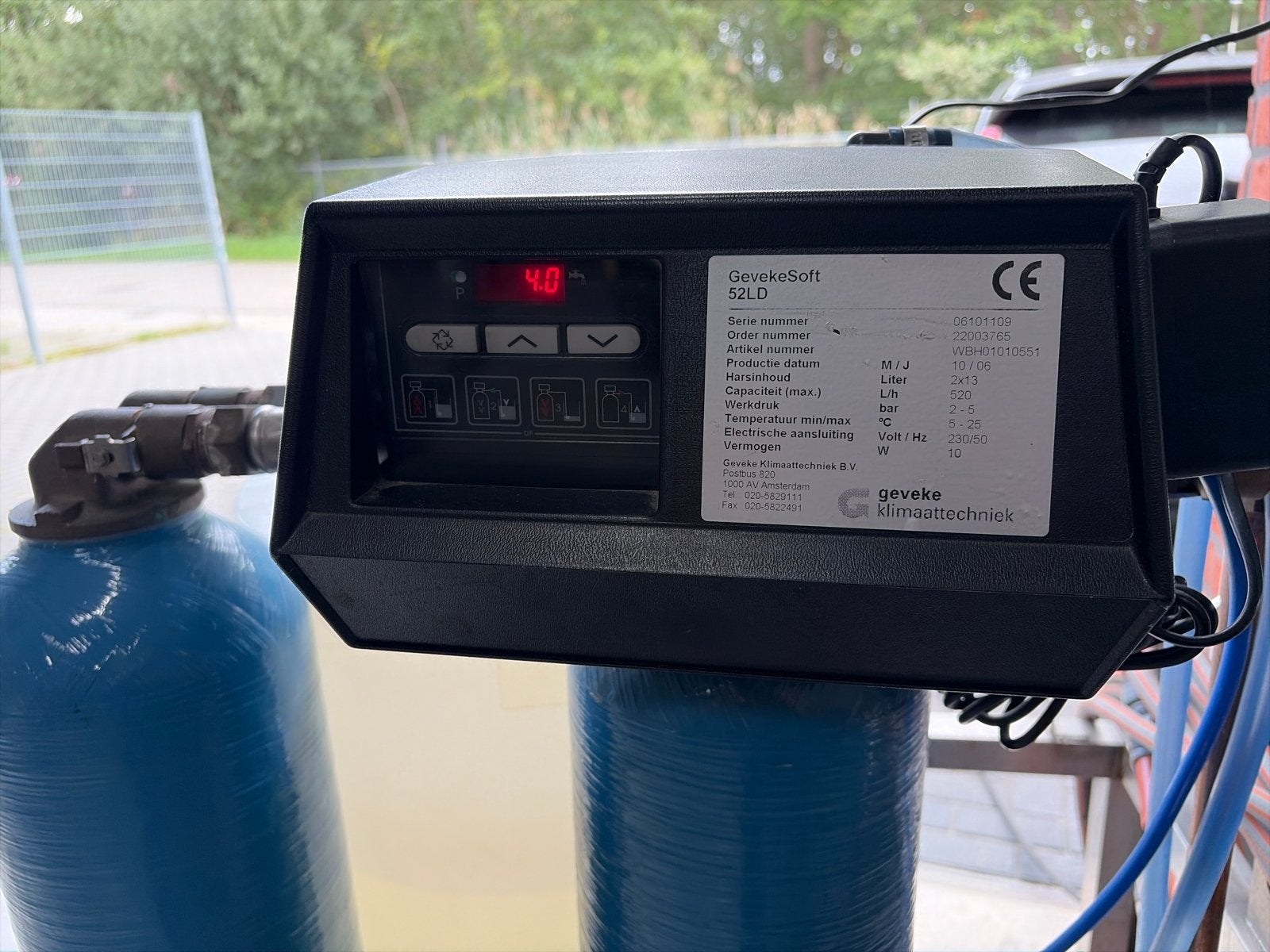 GevekeSoft 52LD Waterontharder, Ophalen, Gebruikt, Waterontharder met zout