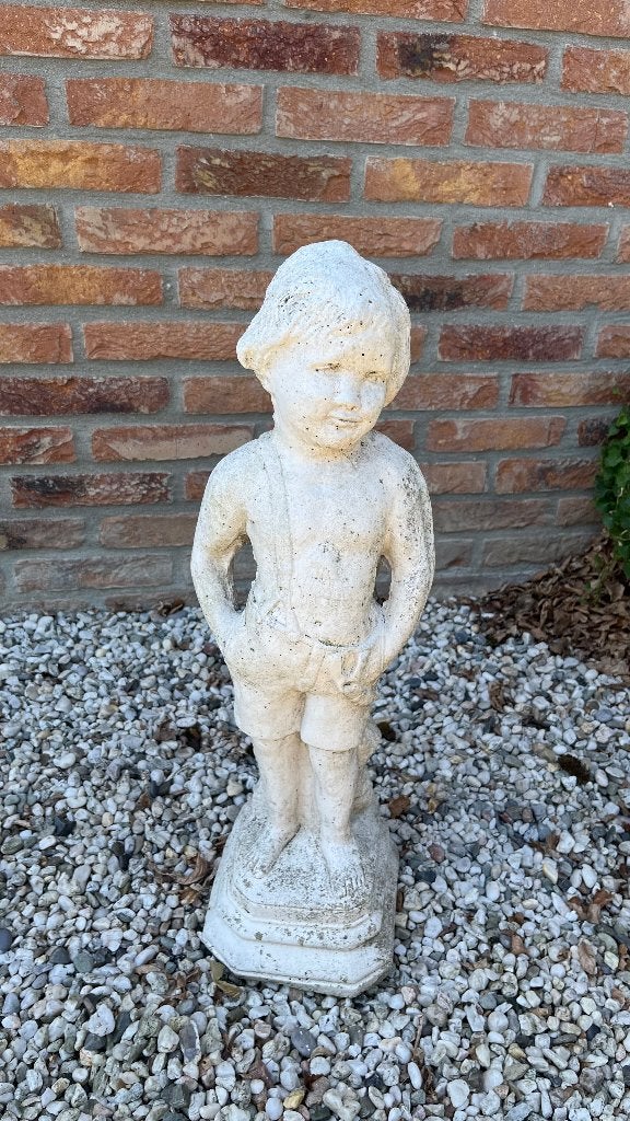 Stenen beeld voor in de tuin, Tuin en Terras, Tuinbeelden, Ophalen, Gebruikt, Steen, Mensenbeeld