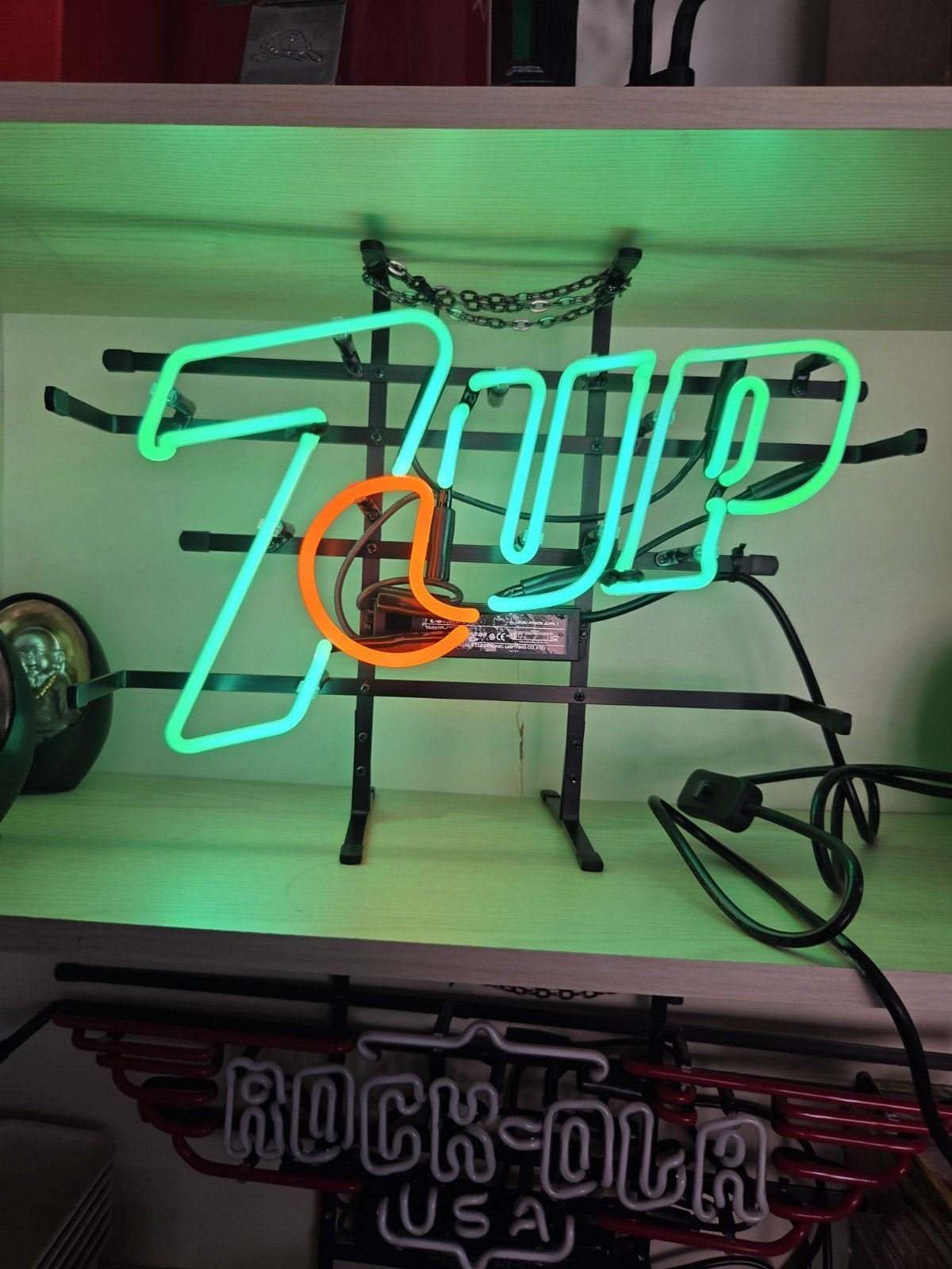 neon verlichting 7-up, Ophalen, Zo goed als nieuw