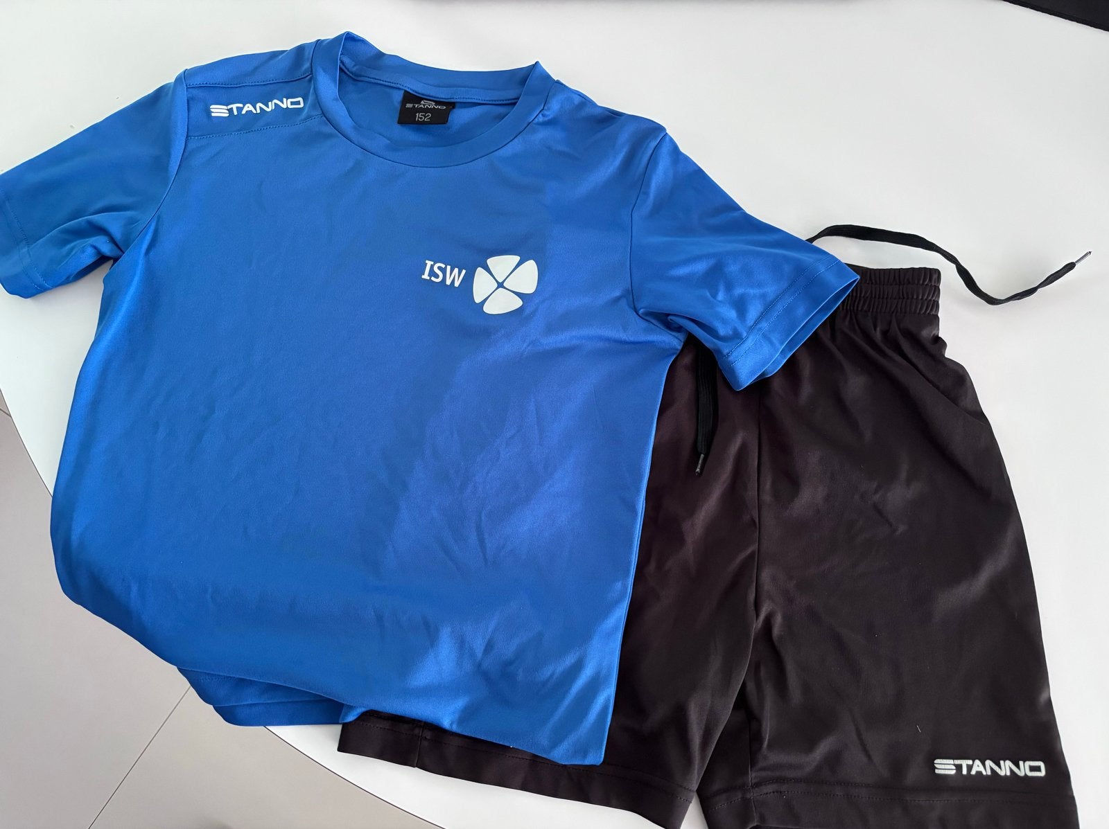 ISW gym set maat 152 Stanno - shirt en broek, Ophalen of Verzenden, Gebruikt, Jongen of Meisje