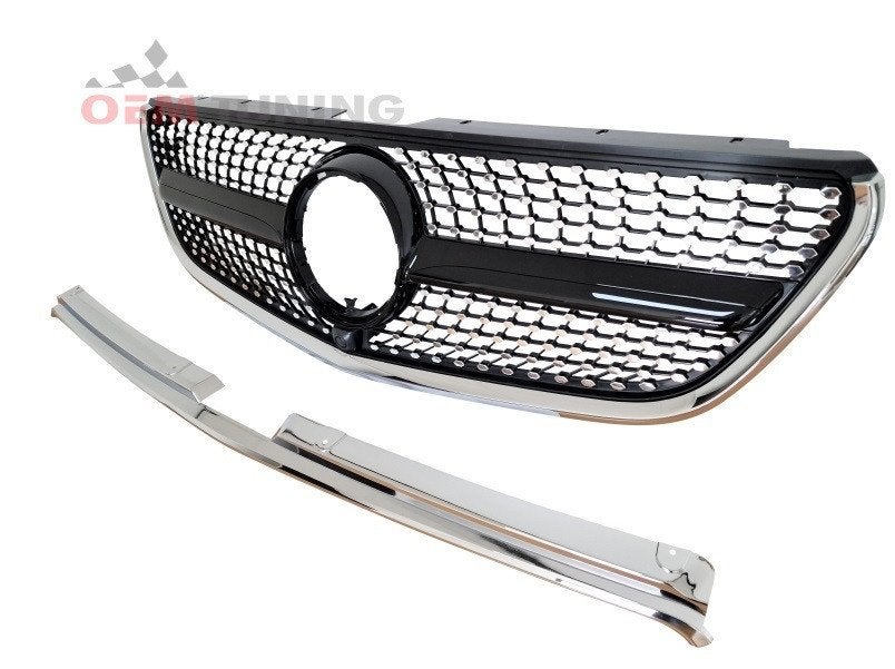 Grille geschikt voor VITO W447 | Black Diamond Style | 14-24, Auto diversen, Ophalen of Verzenden