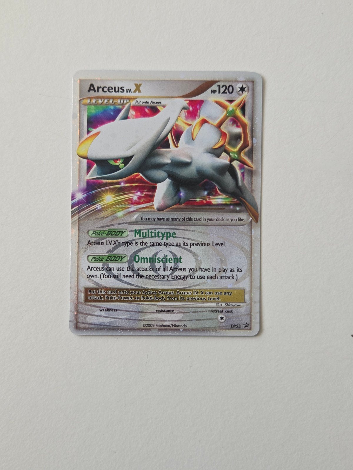 Arceus LV.X - DPPR 53, Ophalen of Verzenden, Zo goed als nieuw, Losse kaart, Foil