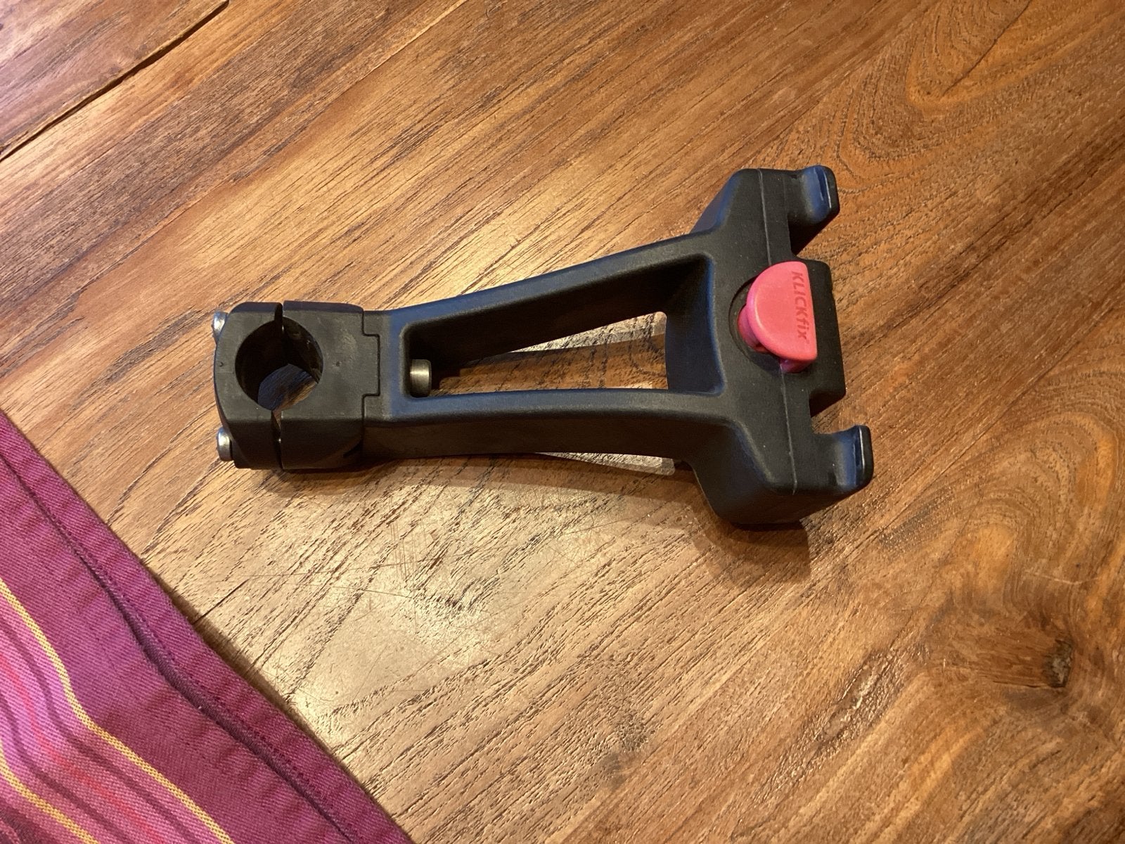 Klickfix stuuradapter voor fietsmand of tas, Ophalen of Verzenden, Gebruikt