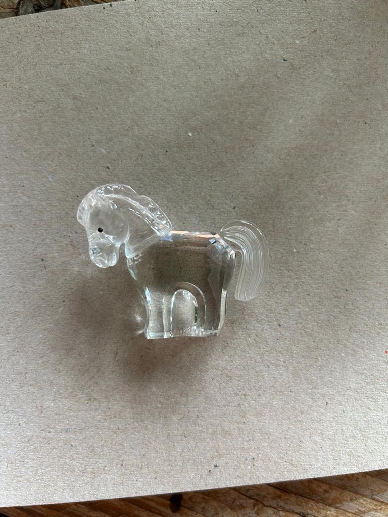 Swarovski Zodiac Paard - Kleine beschadigingen, Verzamelen, Ophalen of Verzenden, Gebruikt, Figuurtje