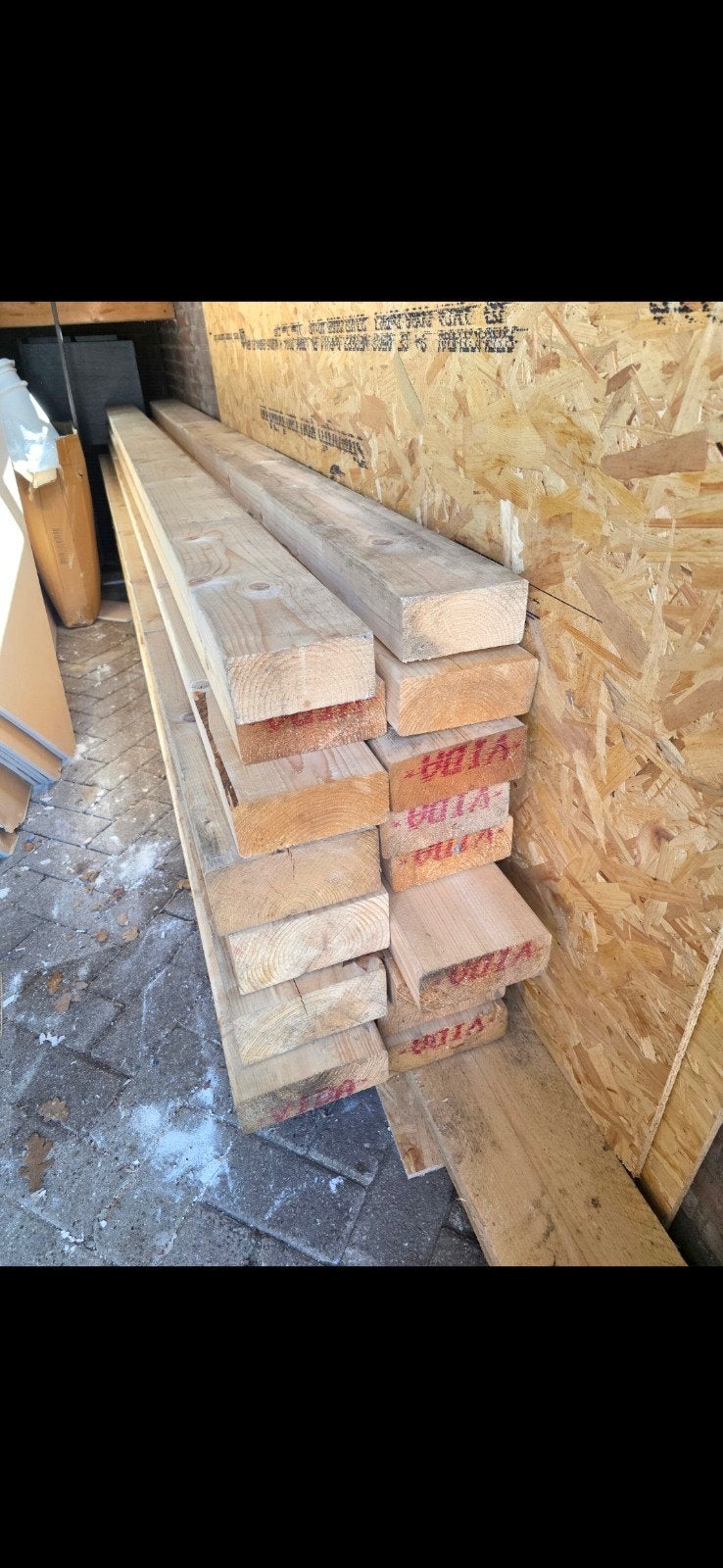 Diverse partij balken en kantplanken, Ophalen, Zo goed als nieuw, Balk, 50 mm of meer