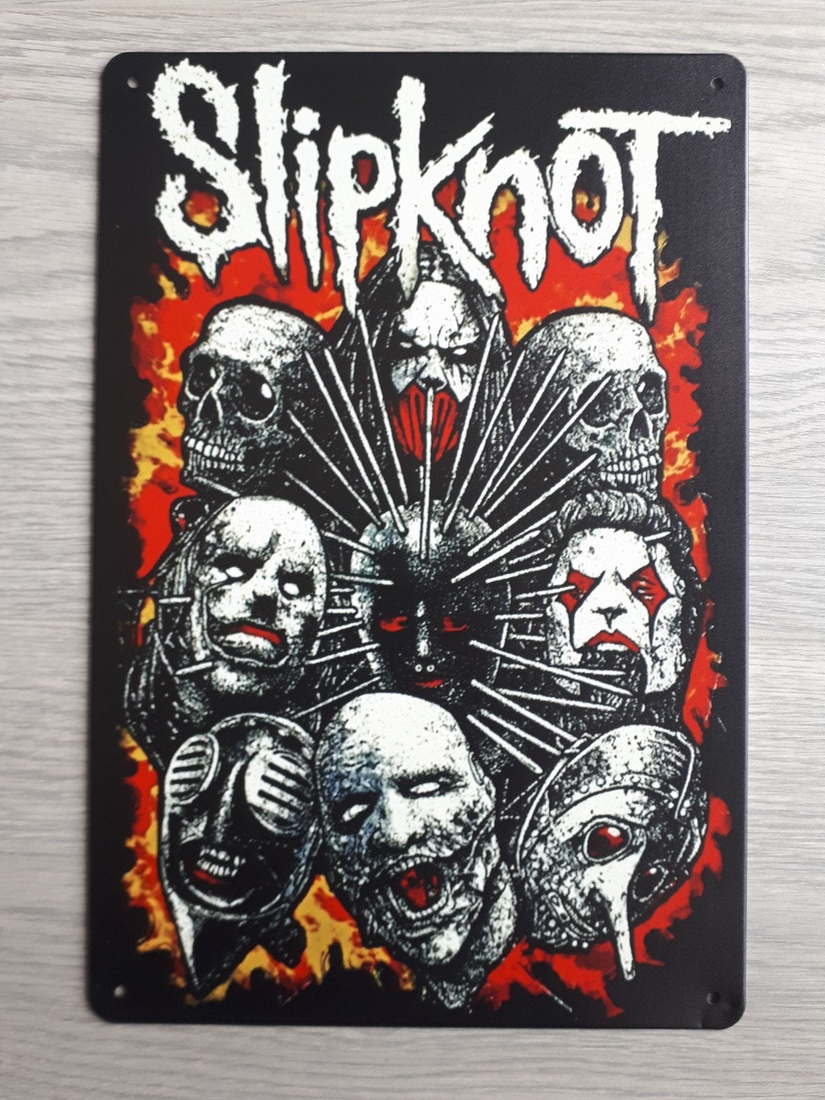 Slipknot 20x30 cm Metalen Reclamebord, Ophalen of Verzenden, Nieuw, Poster, Artwork of Schilderij