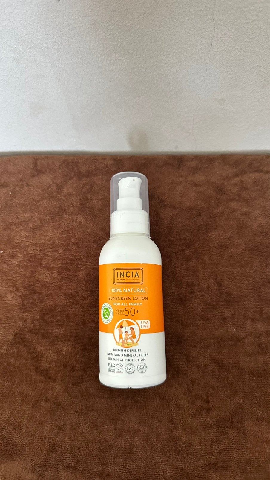 Zonnebrand creme van Incia zgan, Ophalen of Verzenden, Zo goed als nieuw, Bruin, Gehele gezicht