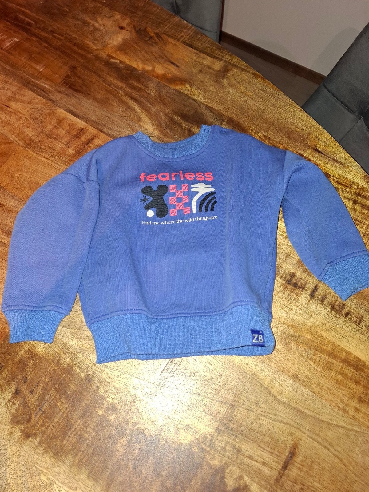 Z8 sweater 'fearless' maat 80, Ophalen of Verzenden, Zo goed als nieuw, Z8, Jongetje of Meisje