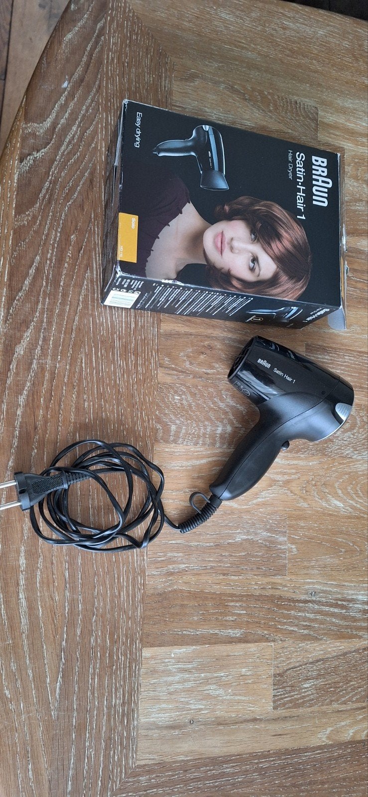 Braun Satin Hair 1 Föhn - Compact en Krachtig, Witgoed en Apparatuur, Ophalen of Verzenden, Zo goed als nieuw, Haarverzorging