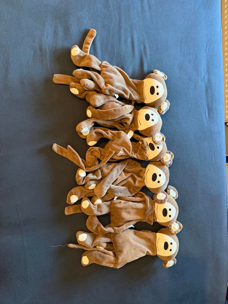 6x Difrax aapje knuffeldoekje, Gebruikt, Overige merken, Ophalen of Verzenden, Klein (minder dan 20 cm)