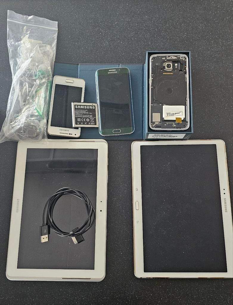 Samsung telefoons en tablets, deels werkend, Telecommunicatie, Mobiele telefoons | Samsung, 32 GB, Ophalen of Verzenden, Zwart