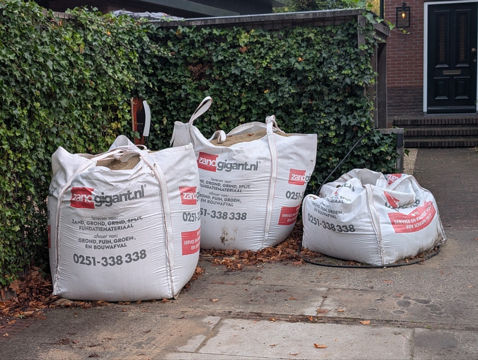 2.5 kuub ophoogzand in big bags, Ophalen, Nieuw, Ophoogzand