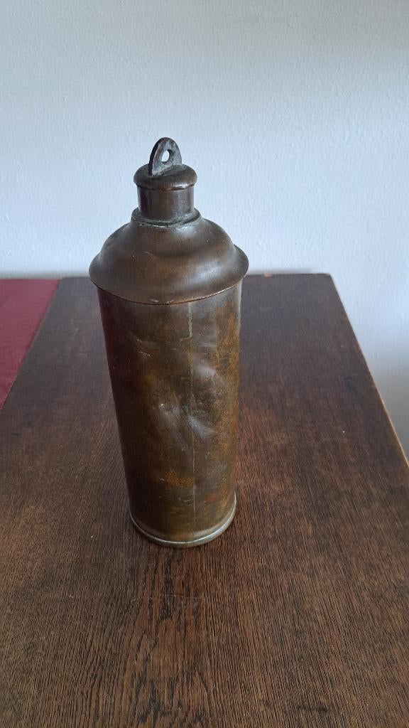 Antieke tinnen kan/ pot/ kruik, Ophalen