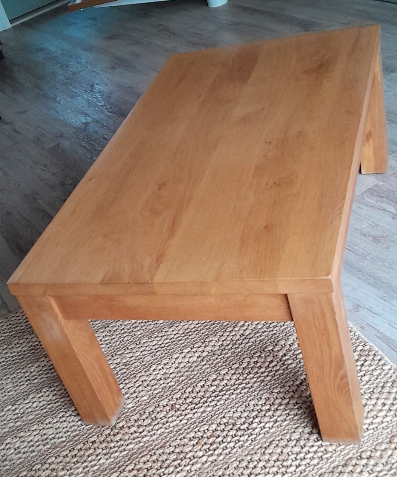 massieve salontafel, Ophalen, 100 tot 150 cm, 50 tot 100 cm, Zo goed als nieuw