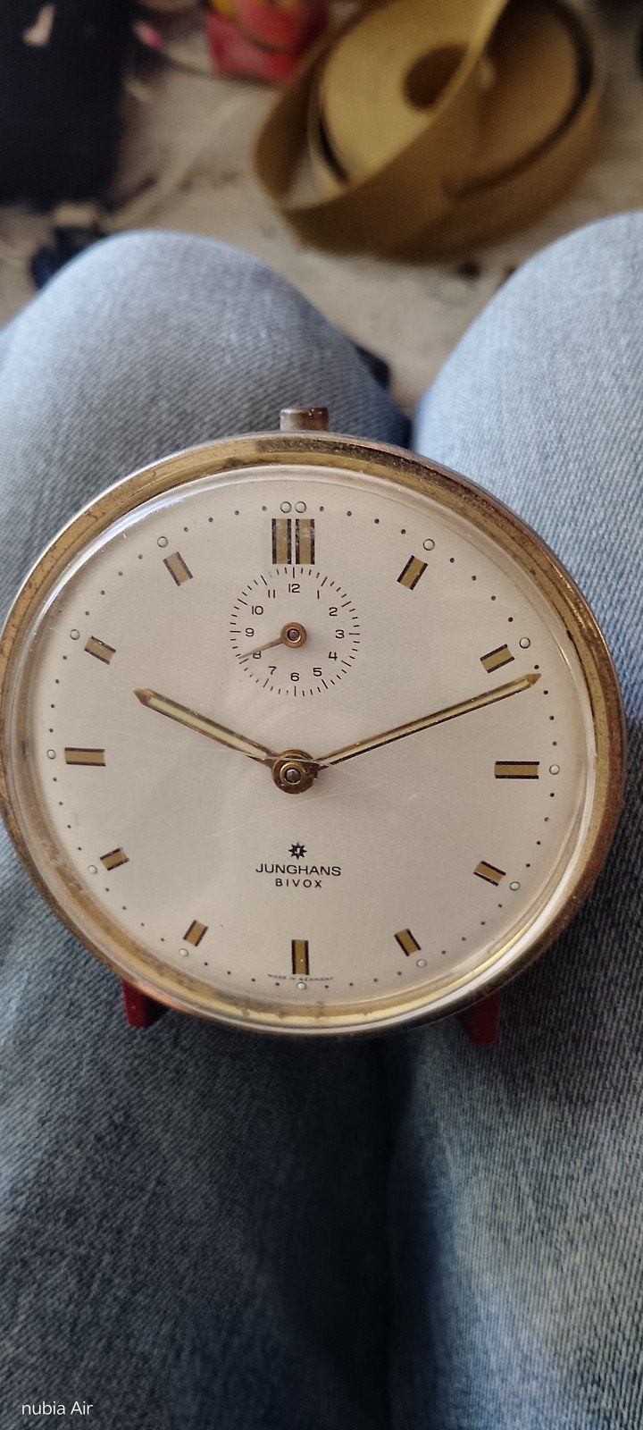 Vintage Junghans Bivox wekker - Mechanisch, Ophalen of Verzenden
