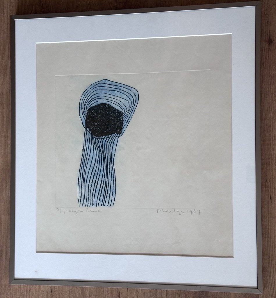 Jan Montyn ets, Ophalen, Ets, Gesigneerd, 1950 - 1999