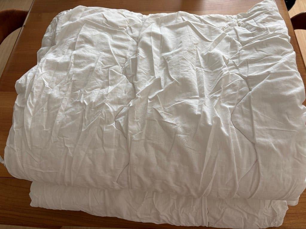 Dekbed, 1 persoons, synthetisch, 3 stuks, Huis en Inrichting, Ophalen, Gebruikt, Eenpersoons, Wit