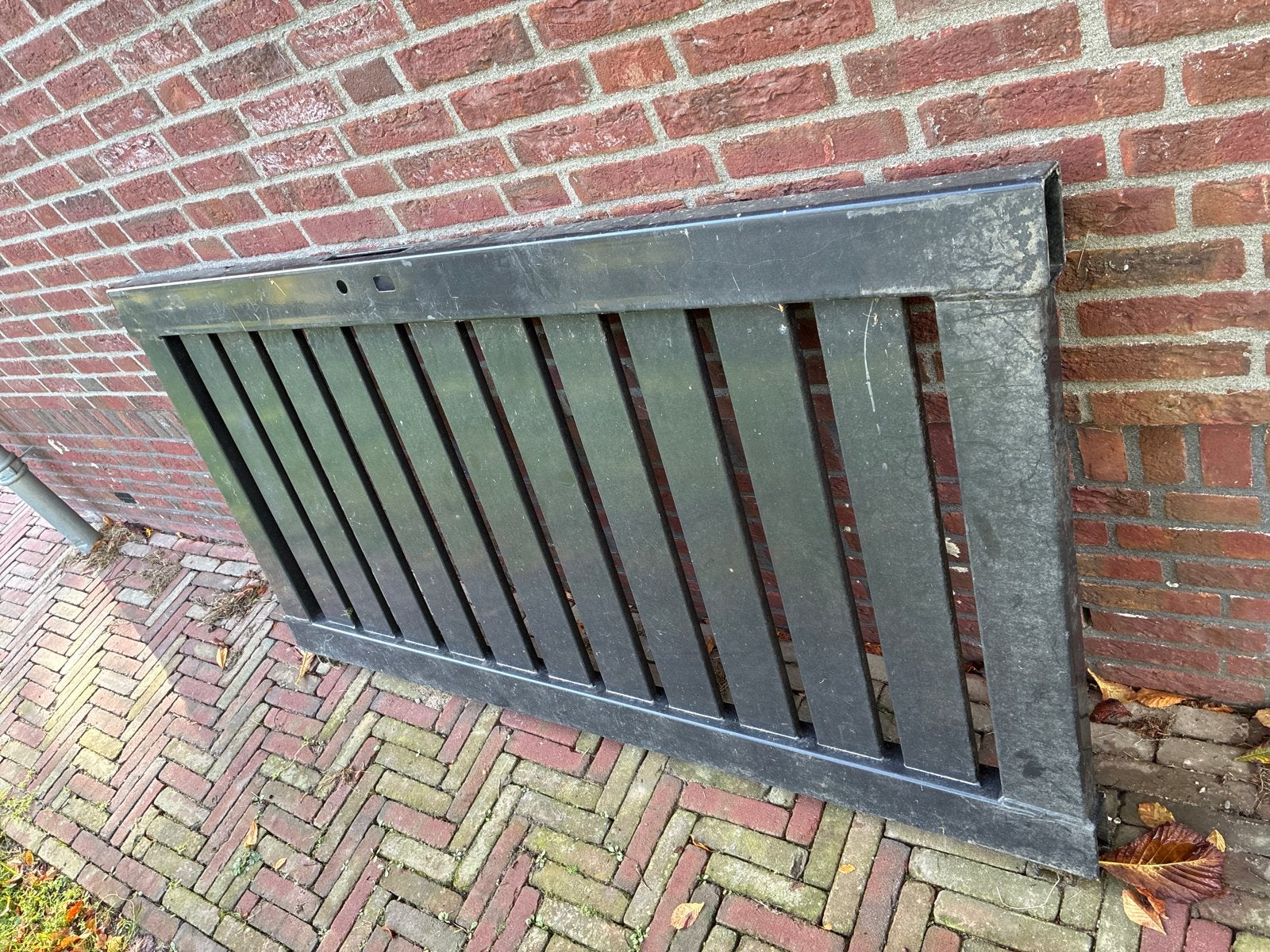 Stalen Tuindeur - 172x90 cm, Ophalen, Met poort, Gebruikt, Tuinhek