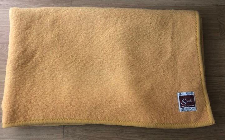 100 % Zuiver scheerwollen deken | Oranje Geel | 190 X 225 cm, Huis en Inrichting, Slaapkamer | Beddengoed, Geel, Tweepersoons