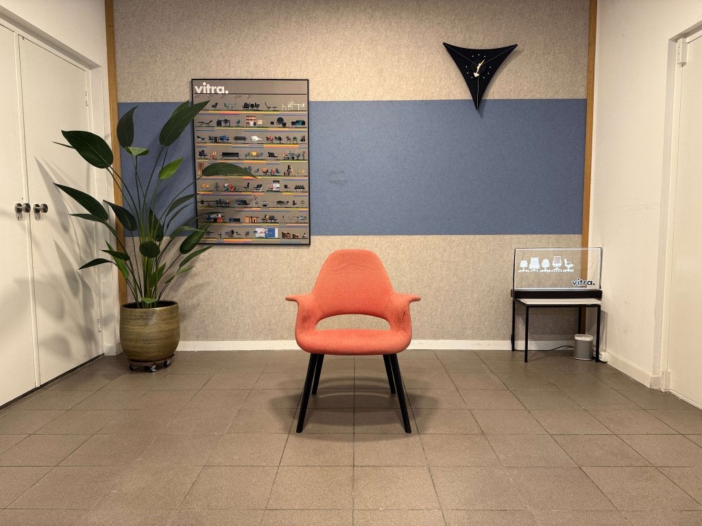 Vitra | Eames & Saarinen | Organic Chair | Roze | 2x, Huis en Inrichting, Stoelen, Vitra, Gebruikt, Twee, Overige kleuren