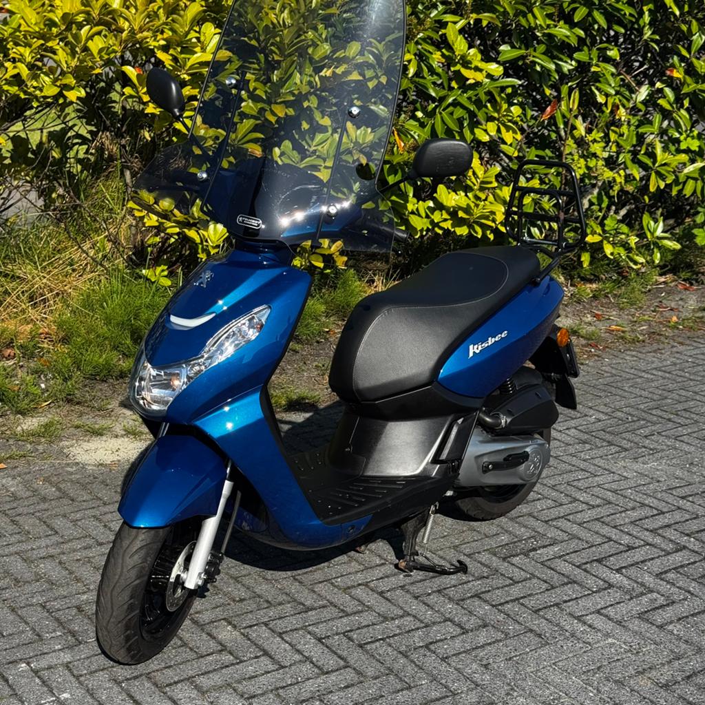 Peugeot Kisbee Blauw zeer mooi!, Ophalen of Verzenden, Zo goed als nieuw, Benzine, Overige modellen