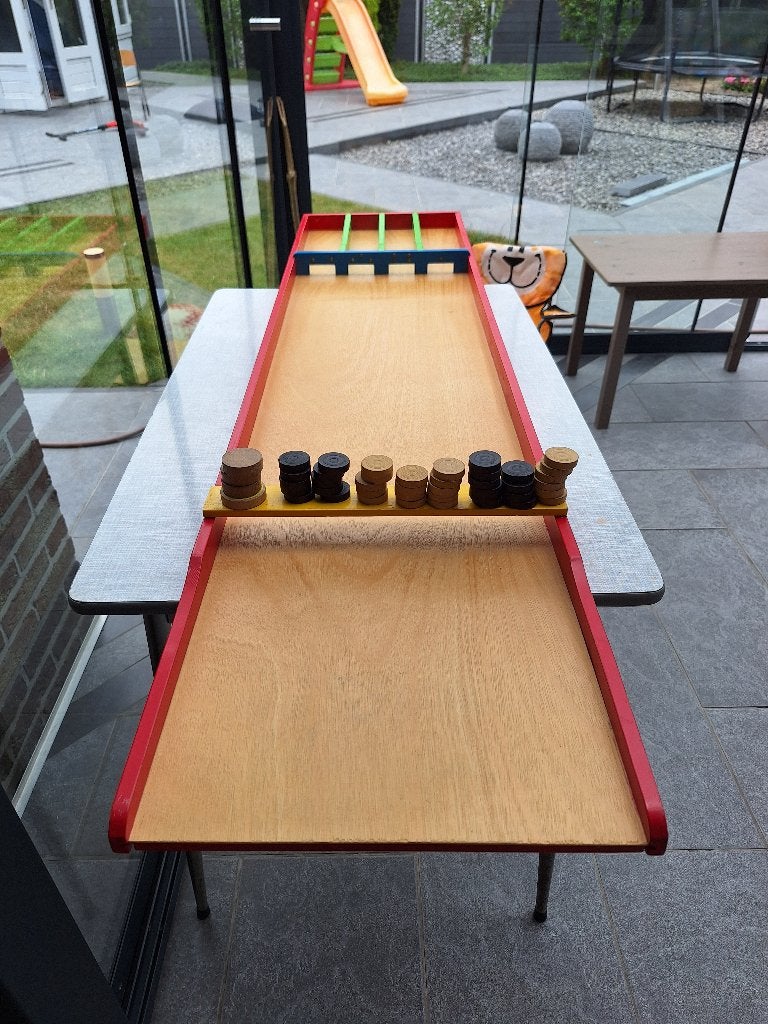 sjoelbak, Hobby en Vrije tijd, Gezelschapsspellen | Bordspellen, Ophalen, Gebruikt