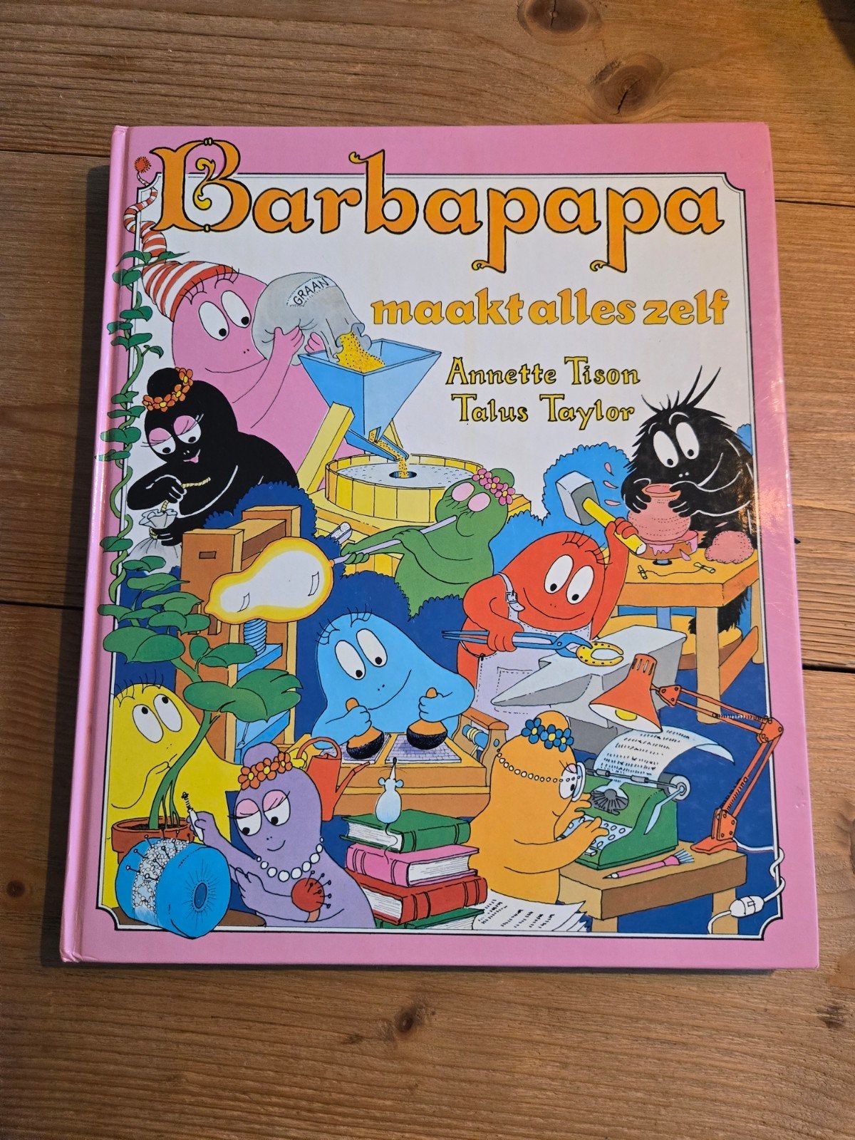 Barbapapa maakt alles zelf - Hardcover kinderboek, Boeken, Gelezen, Fictie algemeen, Jongen of Meisje, Annette Tison & Talus Taylor