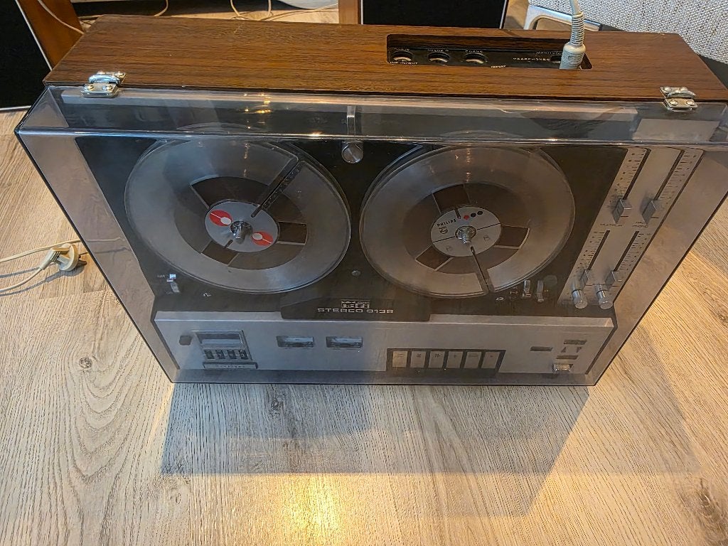 Aristona Stereo 9138 Spoelen-/ Bandrecorder (Philips N4500), Ophalen of Verzenden, Bandrecorder, Met banden