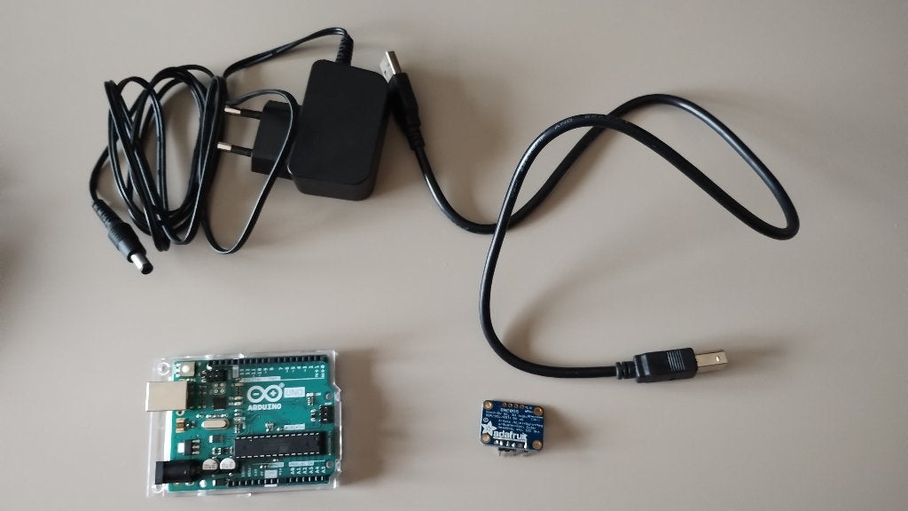 Arduino Uno met Adafruit BNO055 IMU, Ophalen of Verzenden, Zo goed als nieuw