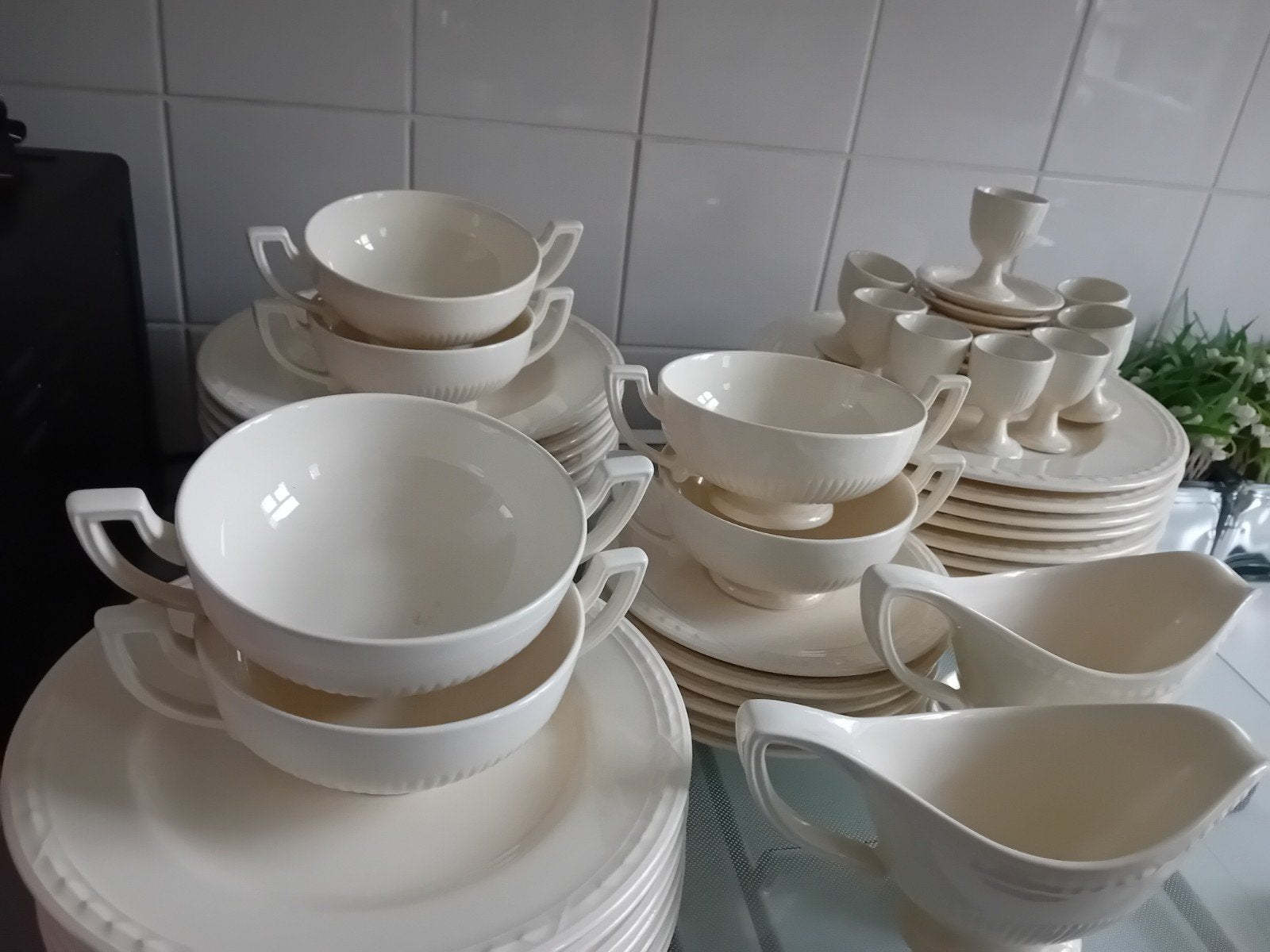 servies recamier 47 delig koopje zgan!, Huis en Inrichting, Keuken | Servies, Ophalen, Zo goed als nieuw, Porselein, Overige stijlen