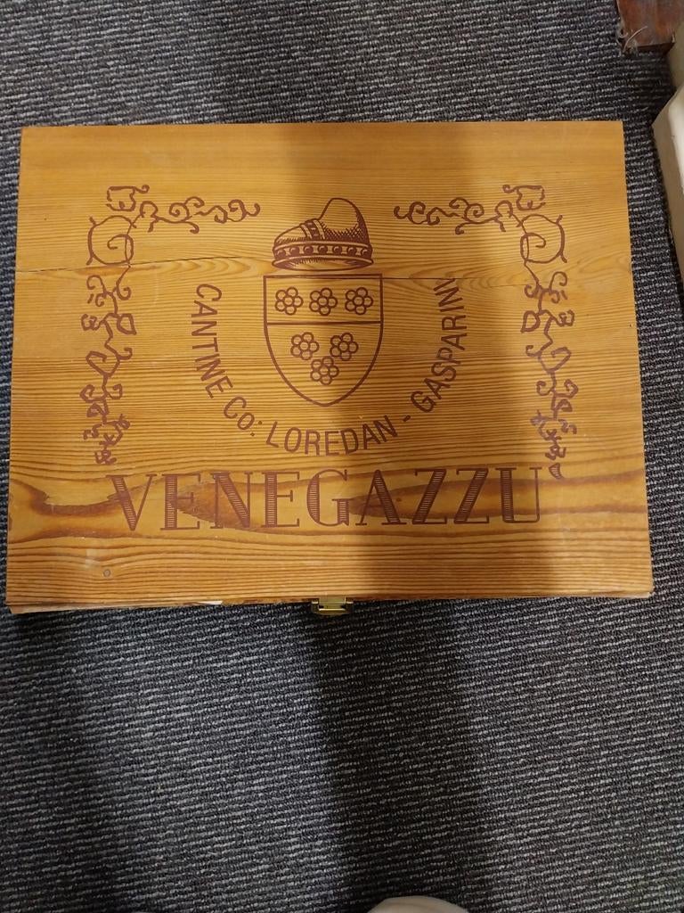 Houten Venegazzu wijnkist, Ophalen of Verzenden