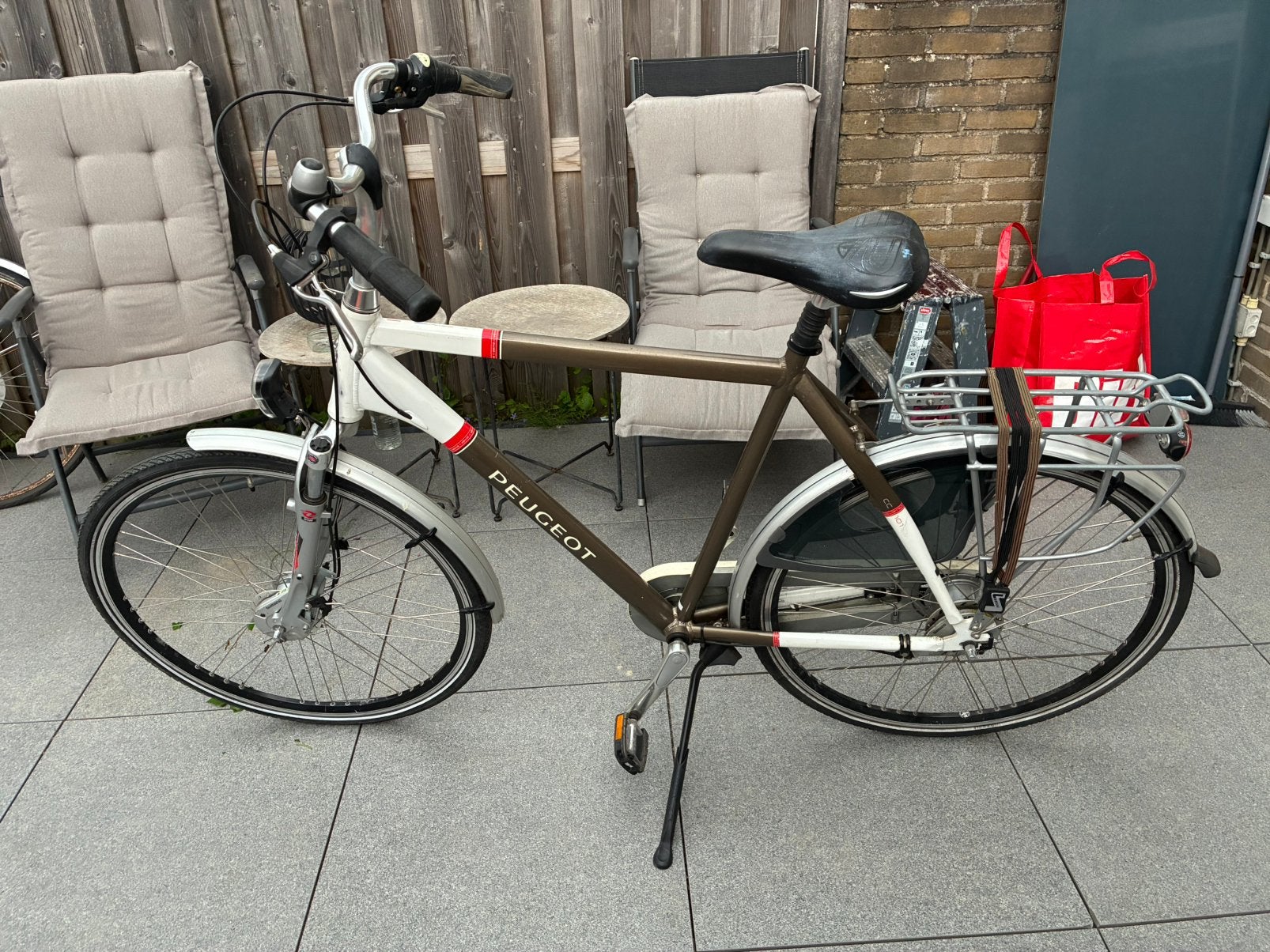 Peugeot Stadsfiets – 8 Versnellingen – Rijklaar!, Zo goed als nieuw, 57 tot 61 cm, Schijfrem, Ophalen
