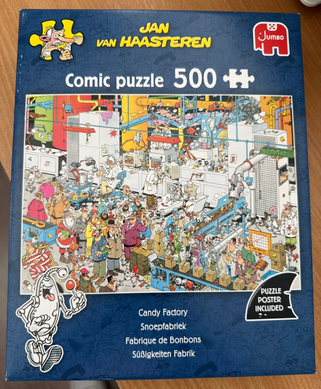 Jan van Haasteren “snoepfabriek”, Ophalen of Verzenden, 500 t/m 1500 stukjes, Zo goed als nieuw, Legpuzzel